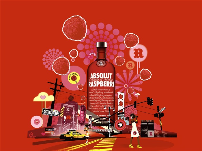 Fonds d'écran Absolut réclame de l'alcool #14