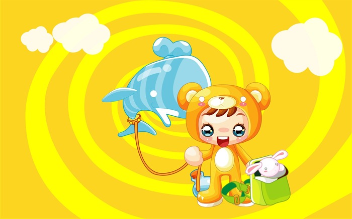 Vector Cartoon Child Wallpaper (1) #19