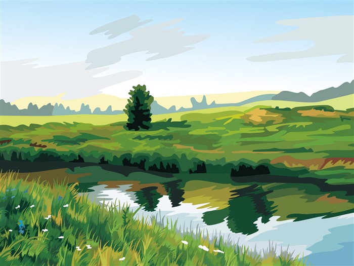 Vector Scenery Wallpapers (3) #1