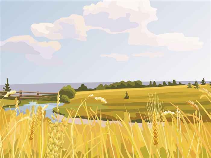 Vector Scenery Wallpapers (3) #11