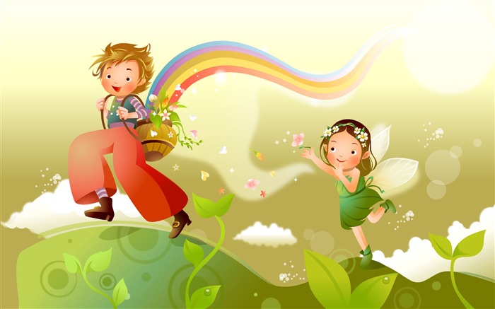 Fairy Tales Vector Wallpaper (2) #15