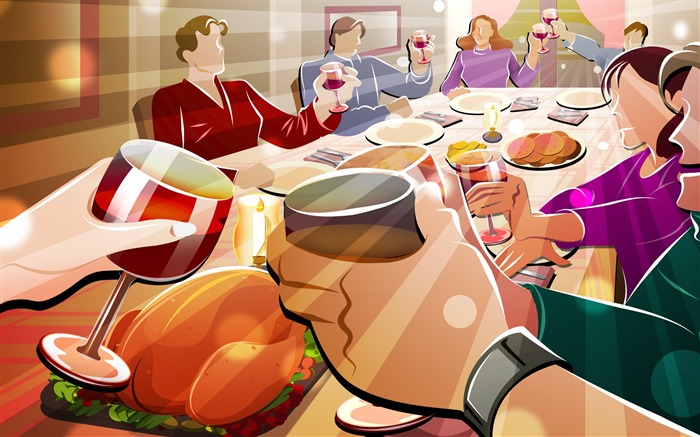 Thanksgiving theme wallpaper (3) #6