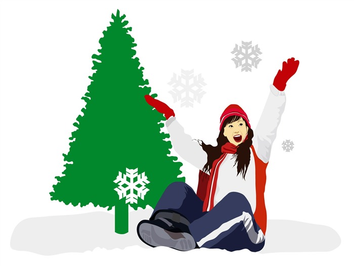 Vector Christmas wallpapers (1) #22