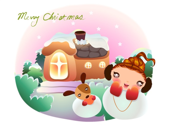 Vector Christmas wallpapers (2) #11