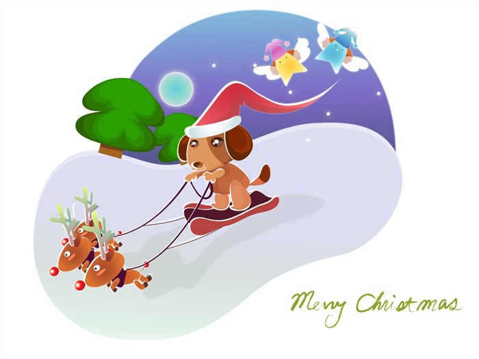 Vector Christmas wallpapers (2) #15