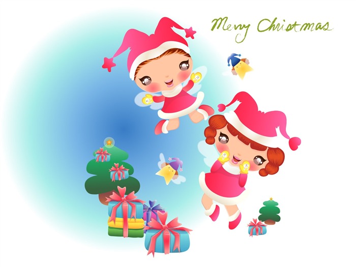 Vector Christmas wallpapers (2) #19