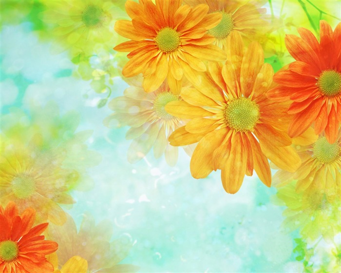 梦幻CG背景花卉壁纸2