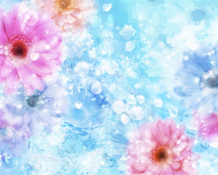 梦幻CG背景花卉壁纸13