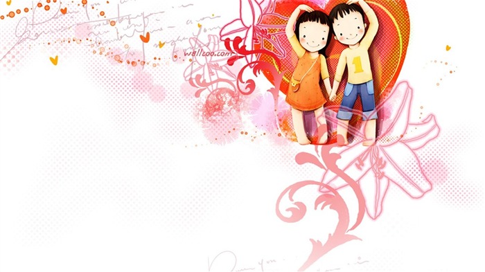 Webjong warm and sweet little couples illustrator #11