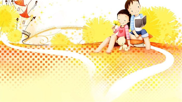Webjong warm and sweet little couples illustrator #12