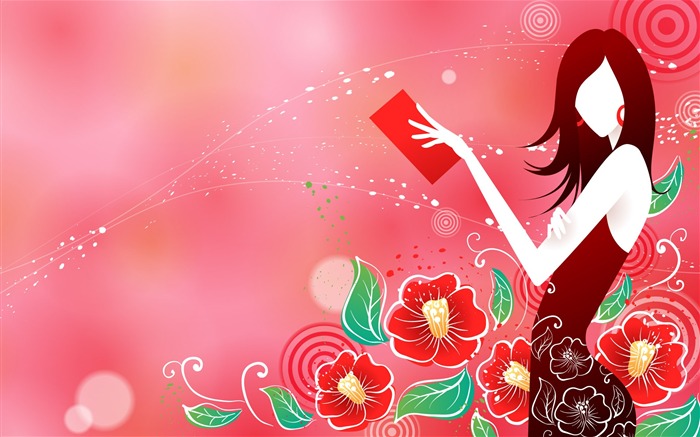 矢量女人花壁紙專輯(八) #2
