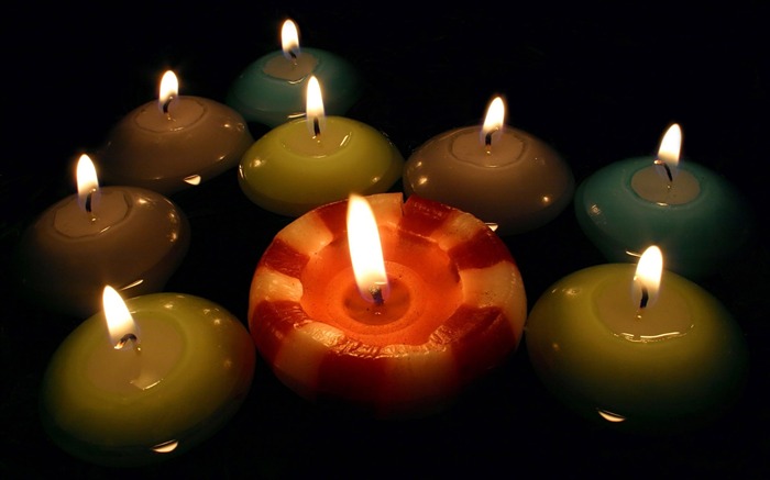 Luz de las velas fondo de pantalla (1) #14