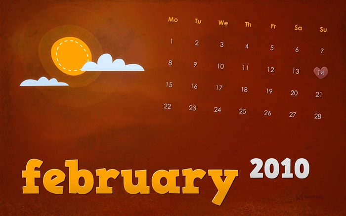 February 2010 Calendar Wallpaper creative #12
