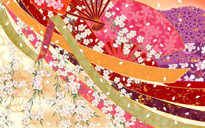 Japonsko styl wallpaper vzoru a barvy #12