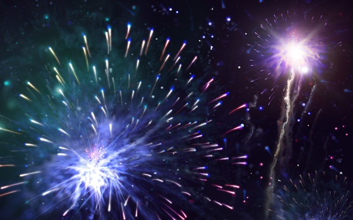 Colorful fireworks HD wallpaper #8