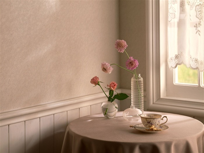 Indoor floral wallpaper (6) #11