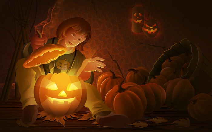 Halloween Téma Tapety na plochu (3) #10
