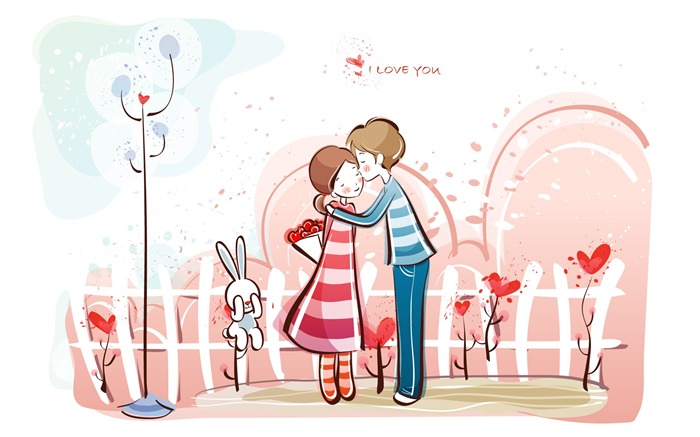 Cartoon Valentinstag Wallpaper (1) #19