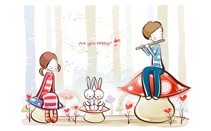 Cartoon Valentine's Day wallpapers (1) #20