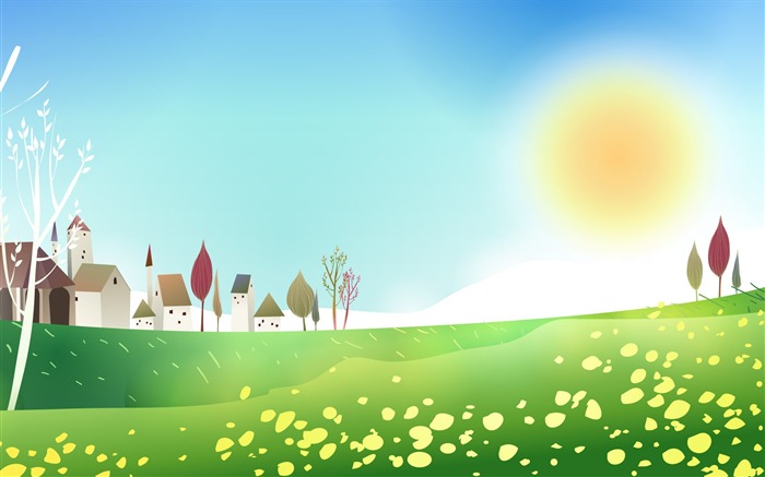 paysage fantastique Vector #24