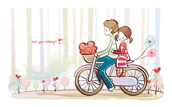 Cartoon Valentine's Day wallpapers (2) #12