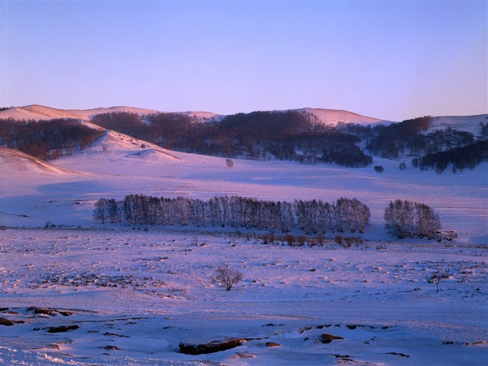 Hiver neige fond d'écran #34