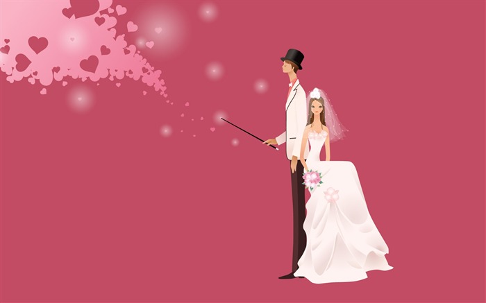 Vector wallpaper wedding bride (1) #14