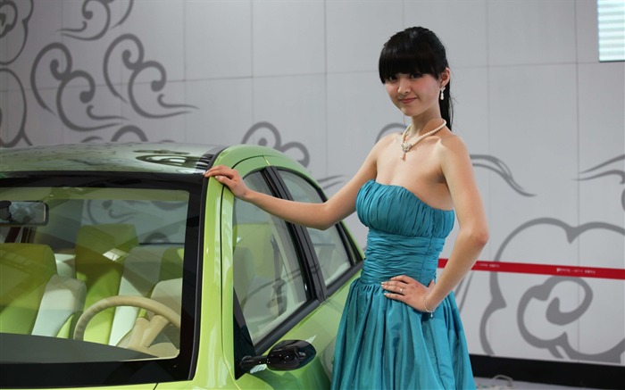 2010 v Pekingu Mezinárodním autosalonu krása (1) (vítr honí mraky práce) #34