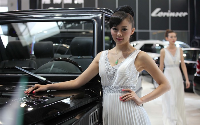 2010 v Pekingu Mezinárodním autosalonu krása (1) (vítr honí mraky práce) #35