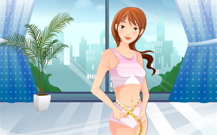 矢量女性休閒運動 #1