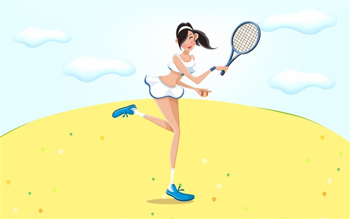 Women's leisure sports vector #3