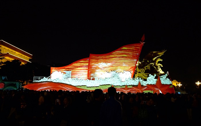 Tiananmen Square colorful night (rebar works) #26