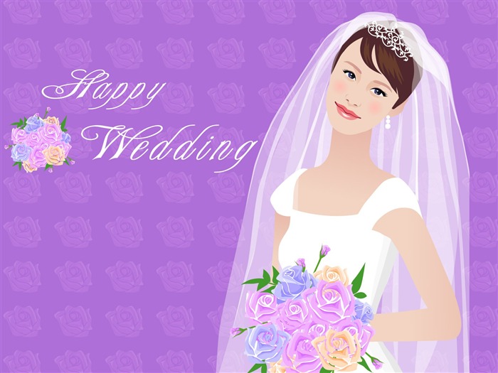 Vector collection of women wallpaper (2) #1