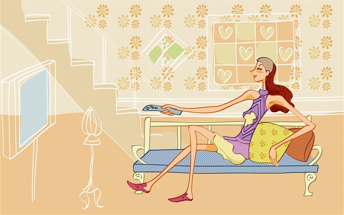 Fashion Girls Vector Wallpaper (1) #19