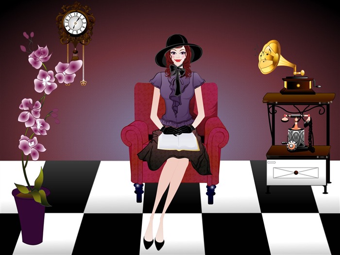 矢量女性合集 壁紙(六) #13