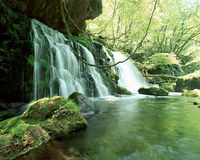 Waterfall streams wallpaper (2) #1