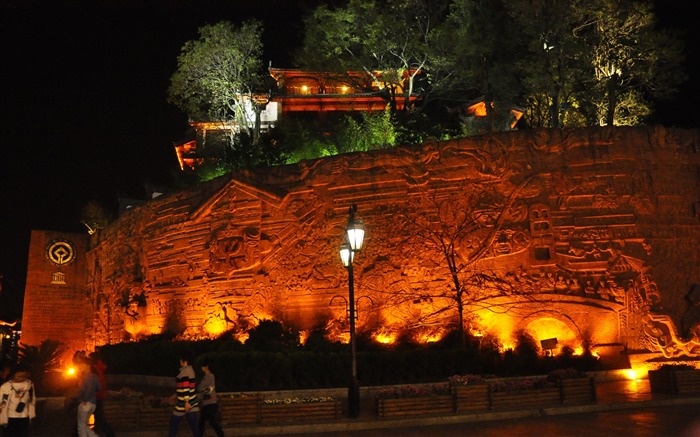Lijiang Ancient Town Night (Old Hong OK works) #9