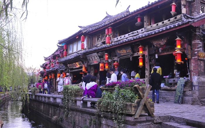 Starobylé město Lijiang atmosféra (1) (starý Hong OK práce) #14