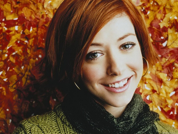 Alyson Hannigan krásnou tapetu #6