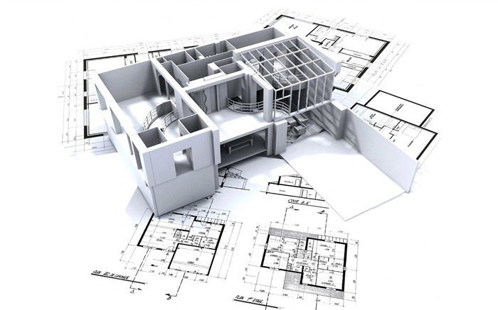 Fond d'écran 3D de conception architecturale (2) #10