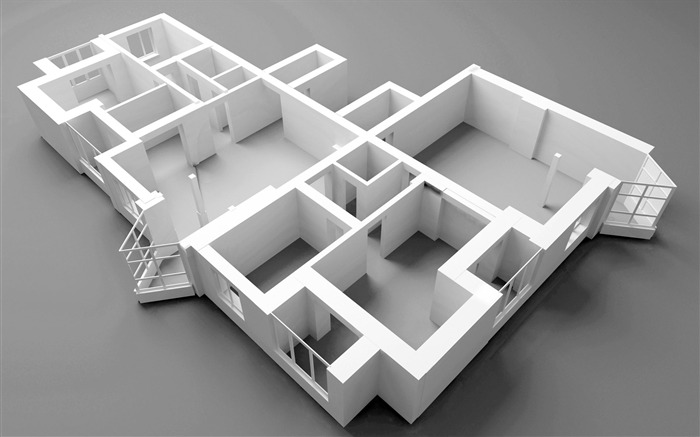 Fond d'écran 3D de conception architecturale (2) #11