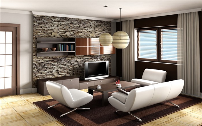 Living Room Photo Wallpaper (7) #20