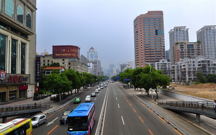 Fuzhou calle con el disparo (foto de Obras del cambio) #2