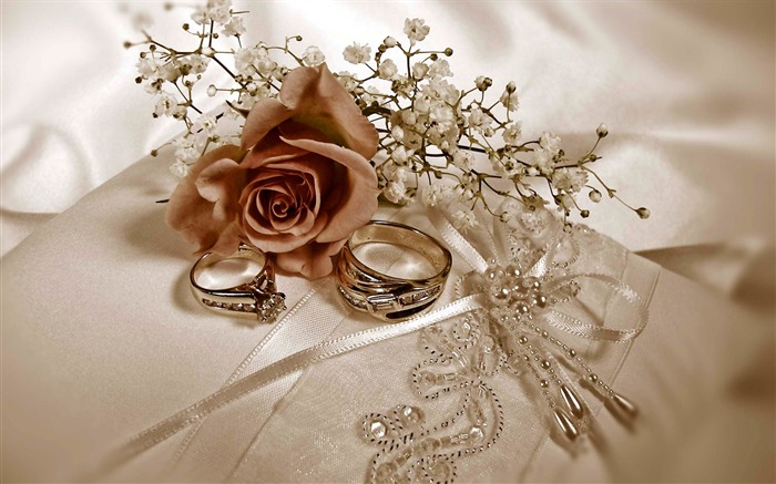 Weddings and wedding ring wallpaper (1) #13