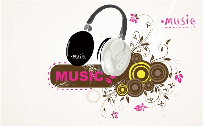 Vector musical theme wallpapers (2) #6