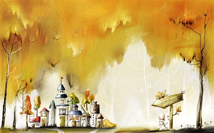 Hand-painted Fantasy Wallpapers (3) #5