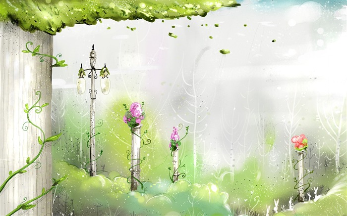 Handbemalte Fantasy Wallpapers (3) #19