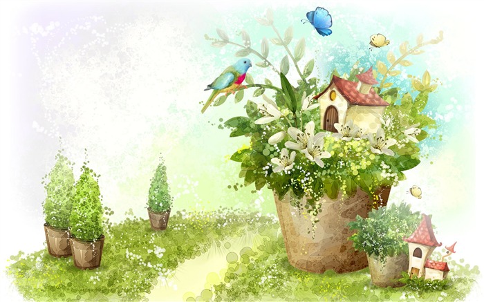 Hand-painted Fantasy Wallpapers (6) #4