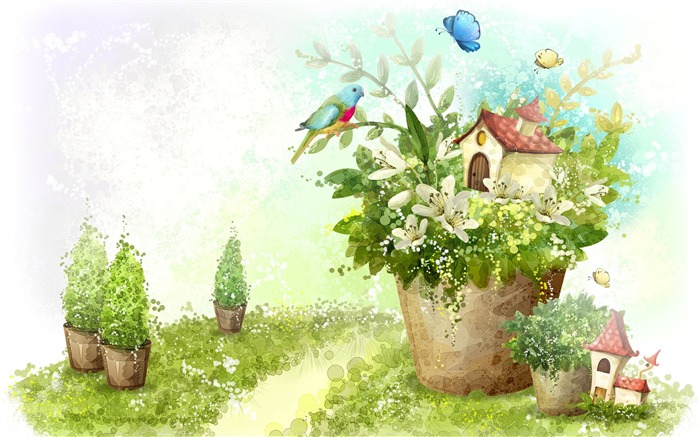 Handbemalte Fantasy Wallpapers (6) #4