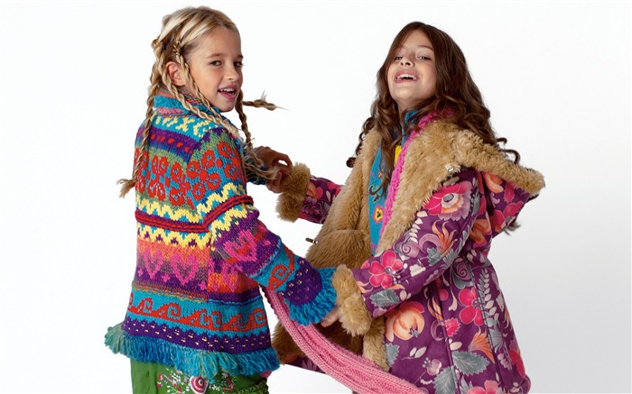 Los niños de colores de moda de papel tapiz (4) #6